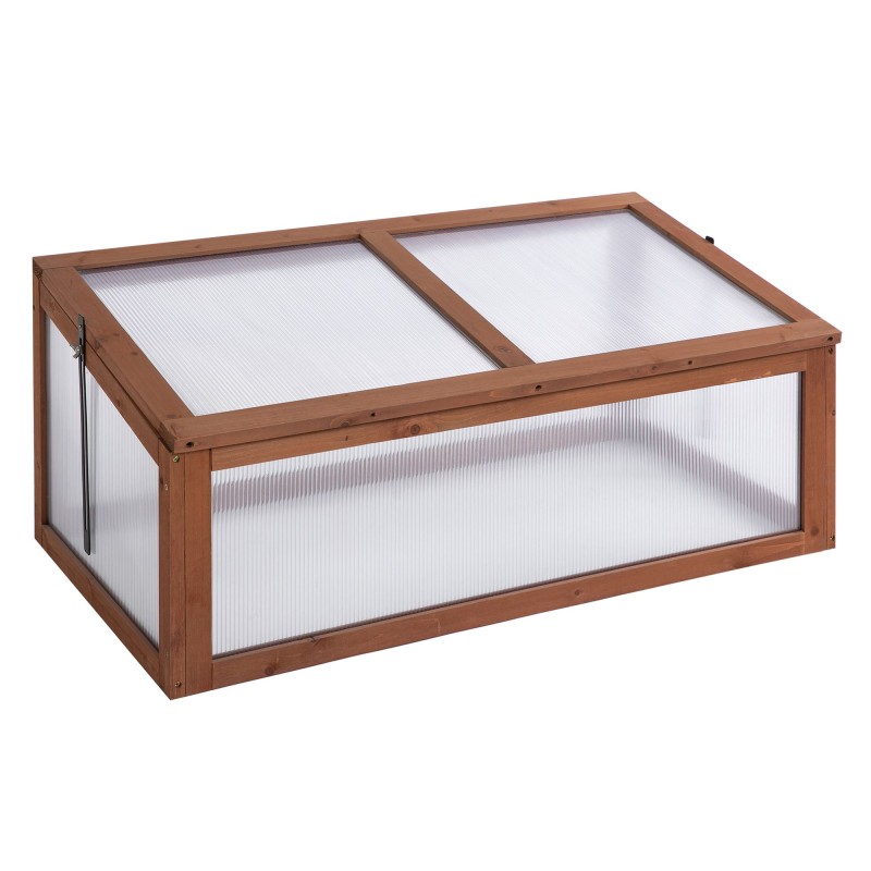 Minikasvuhoone PC-plaatidega, 100 × 65 × 40 cm