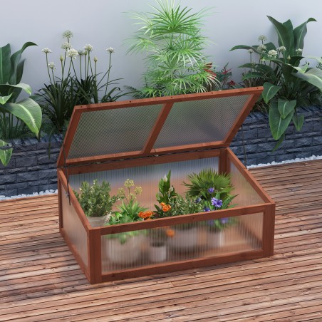 Minikasvuhoone PC-plaatidega, 100 × 65 × 40 cm