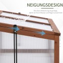 Minikasvuhoone PC-plaatidega, 100 × 65 × 40 cm