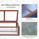 Minikasvuhoone PC-plaatidega, 100 × 65 × 40 cm