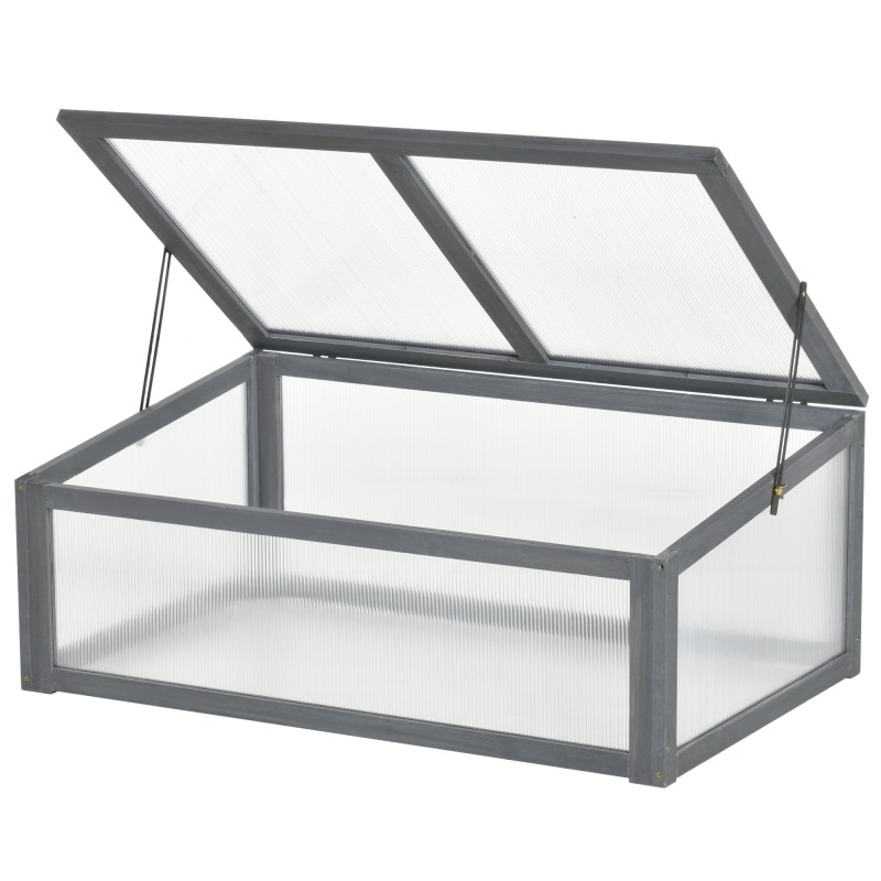 Minikasvuhoone PC-plaatidega, 100 × 65 × 40 cm