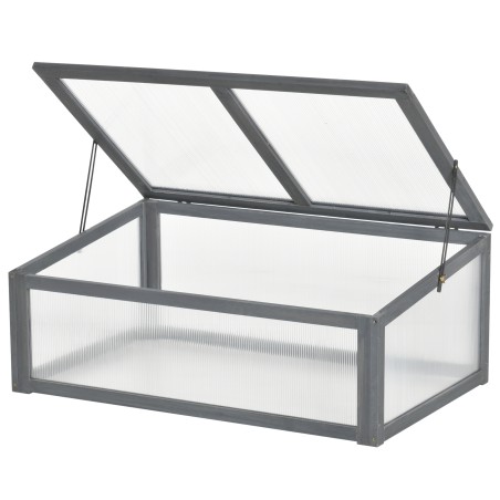 Minikasvuhoone PC-plaatidega, 100 × 65 × 40 cm