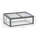 Minikasvuhoone PC-plaatidega, 100 × 65 × 40 cm