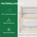 Puidust minikasvuhoone polükarbonaatpaneelide ja ventilatsiooniavaga, 90 × 52 × 49,5 cm