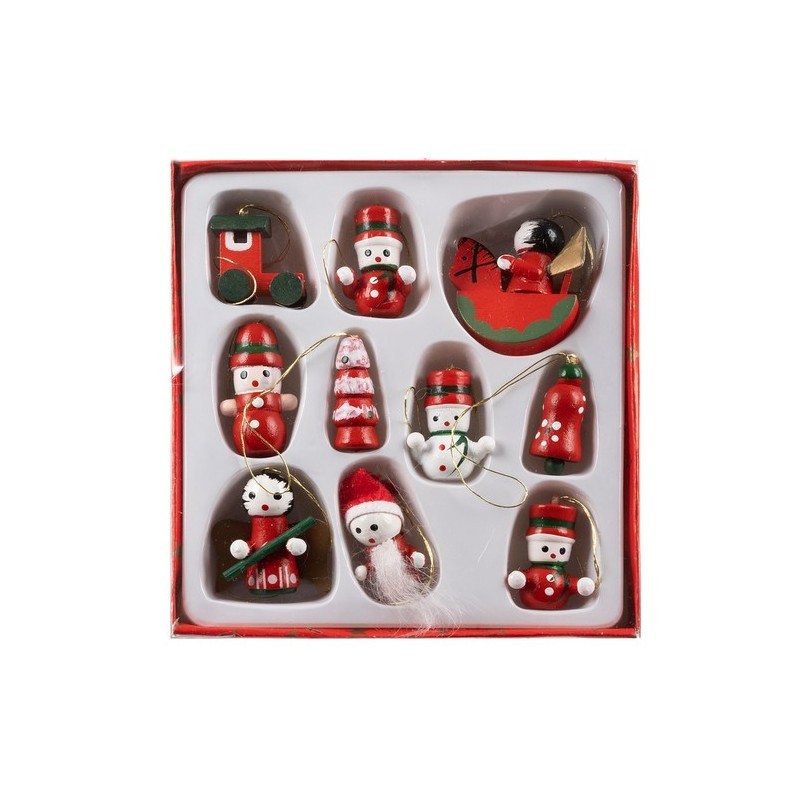 Puidust jõulukuuse kaunistused 10 tk | FreshDesign.ee