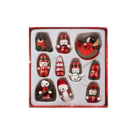 Puidust jõulukuuse kaunistused 10 tk | FreshDesign.ee