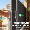 Väljatõmmatav külgmarkiis privaatsuse tagamiseks, 420 × 185 cm, tumehall