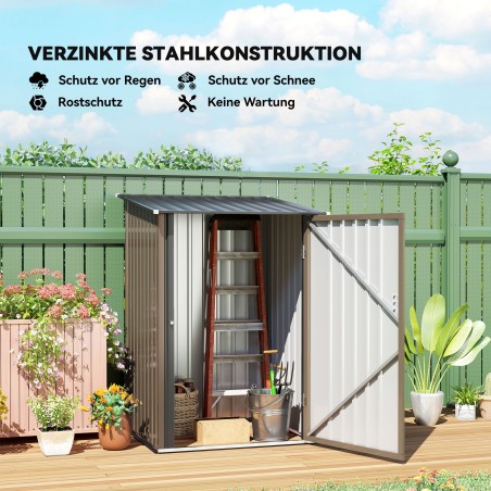 Terasest tööriistakuur, pruun, 100 × 103 × 160 cm