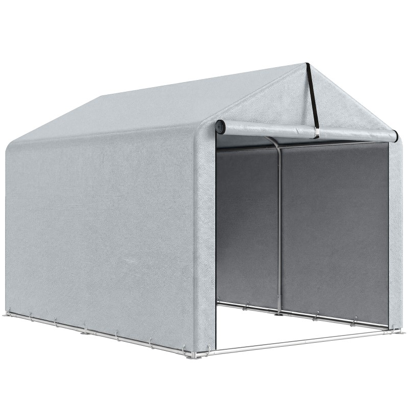 Veekindel garaaži- ja varjualusetelk 2,2 × 1,6 m, helehall