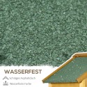 Aiamaja kapp 2 riiuli ja 2 uksega, naturaalne puit