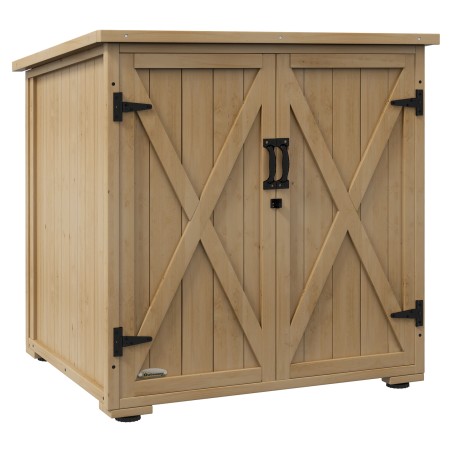 Ilmastikukindel aiakast asfaltkatusega, tumehall, 77,5 × 88 × 90 cm
