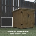 Ilmastikukindel aiakast asfaltkatusega, tumehall, 77,5 × 88 × 90 cm