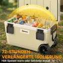 Passiivne jahutuskast 70 l, kuni 72 tundi jahutust, ratastega