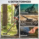 IP68 veekindel kokkupandav metallidetektor 4 režiimi ja LCD-ekraaniga