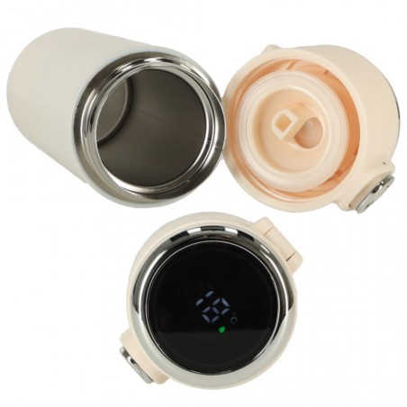 Termospudel tilaga, LED-termos, 420ml, beež