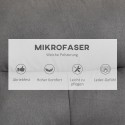 Mikrokiust lõõgastustool jalapingi ja reguleeritava seljatoega, tumehall