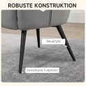 Lõõgastustooli ja jalapingi 2-osaline komplekt, kuni 120 kg, hall