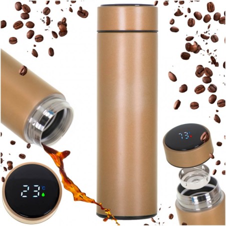 Termos smart LED 500 ml, kuldne | FreshDesign.ee