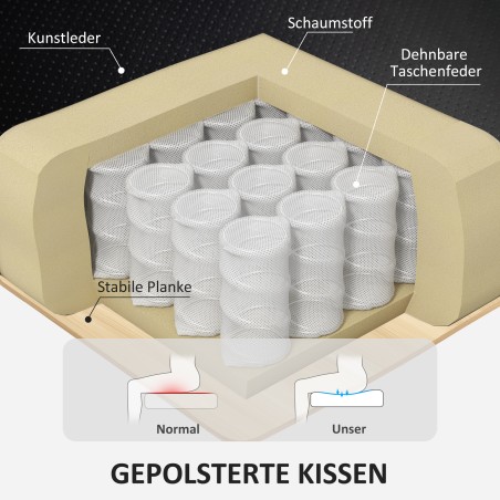 Reguleeritav kunstnahast tugitool klapitava seljatoe ja jalapingiga, must