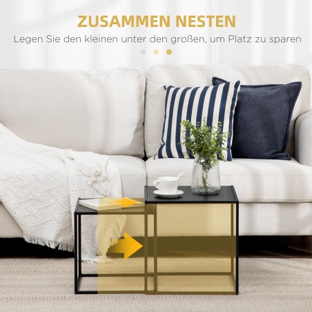 2-osaline pesalauakomplekt terasraamiga, must, 40 × 40 × 40 cm