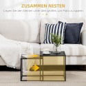 2-osaline pesalauakomplekt terasraamiga, must, 40 × 40 × 40 cm