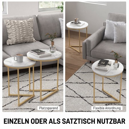 Moodne 2-osaline abilauakomplekt kuldsete terasjalgadega