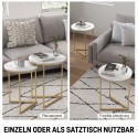 Moodne 2-osaline abilauakomplekt kuldsete terasjalgadega