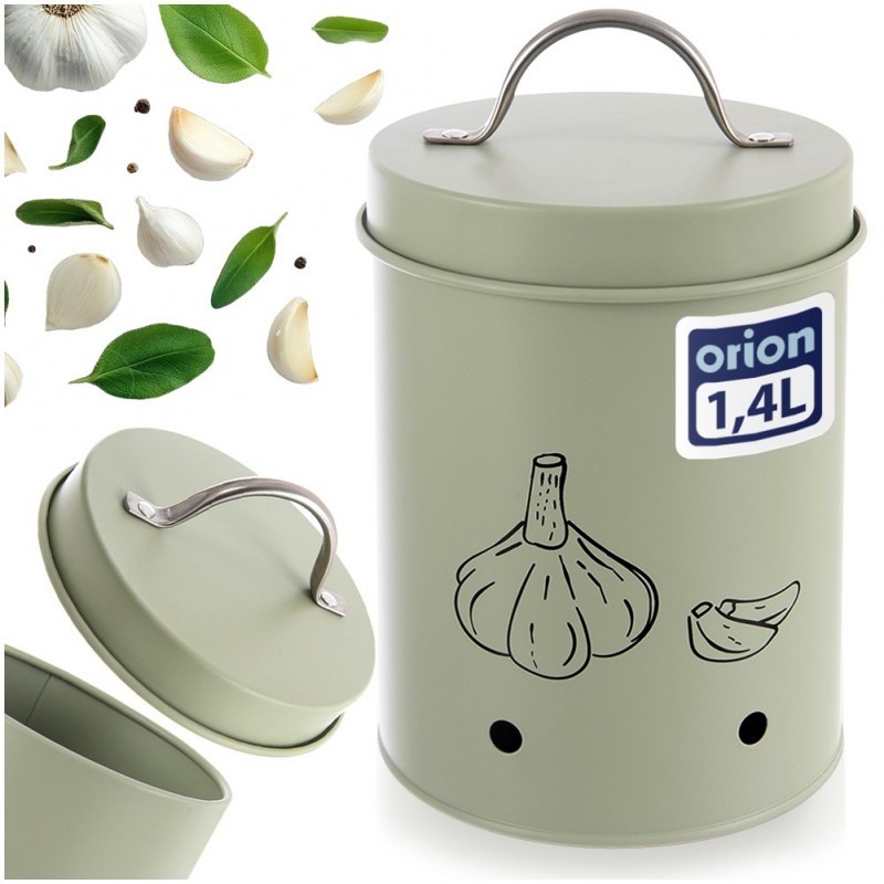 Köögiviljade hoiukarp metallist, roheline, 1,4 l | FreshDesign.ee