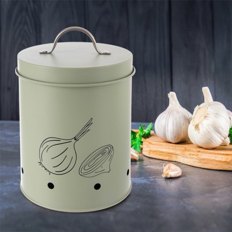 Köögiviljade hoiukarp metallist, roheline, 1,4 l | FreshDesign.ee