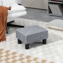 Linase välimusega kangaga taburet kuni 110 kg, helehall, 40 × 30 × 24 cm