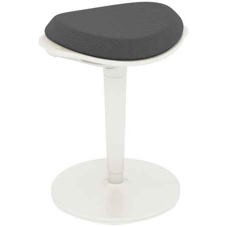 Ergonoomiline reguleeritava kõrgusega pendeltaburet, kuni 120 kg, hall