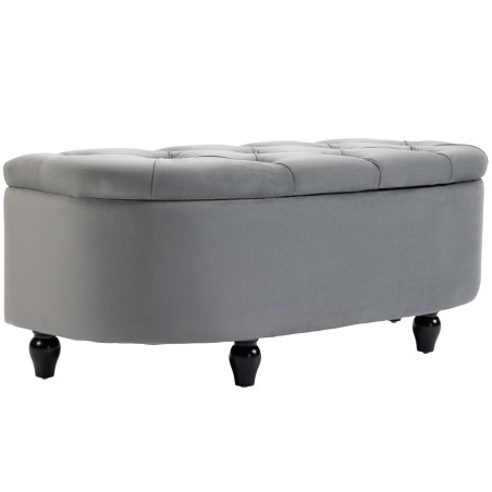 Panipaigaga polsterdatud tumba, pehmelt sulguva kaanega, 120 × 46 × 42 cm
