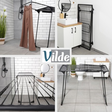 Pikendatav riidekuivatusrest, must, XXL 20... | FreshDesign.ee