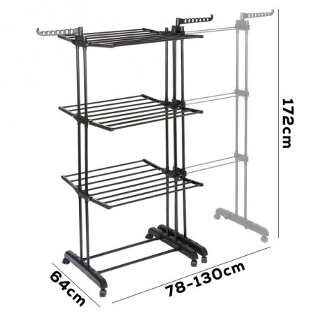 Suurendatav kuivatusrest, vertikaalne, XXL... | FreshDesign.ee