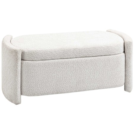 Polsterdatud esikupink panipaigaga, 105 × 44 × 45,5 cm, kreemikas-beež