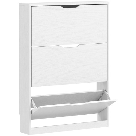 Kingakapp 3 klapiksahtliga kuni 12 paarile, 80 × 17 × 108 cm, valge