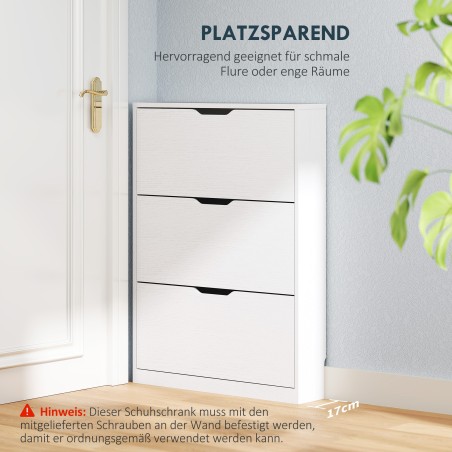 Kingakapp 3 klapiksahtliga kuni 12 paarile, 80 × 17 × 108 cm, valge