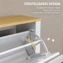 Kitsas kingakapp 4 klapplahtriga 8–16 paarile, 105 × 26 × 80 cm, valge ja naturaalne