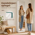 Peegliga kitsas kingakapp 5 sektsiooni ja pehmelt sulguvate ustega, valge