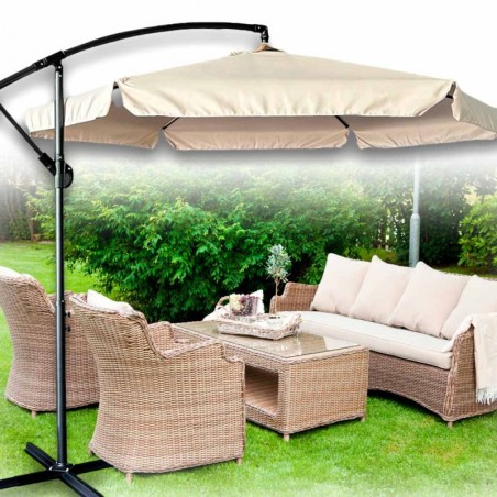 Suur kokkupandav päikesevari 290 cm, beež | FreshDesign.ee