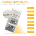 8-osaline virnastatavate magnetustega jalatsikarpide komplekt, kuni suurus 46