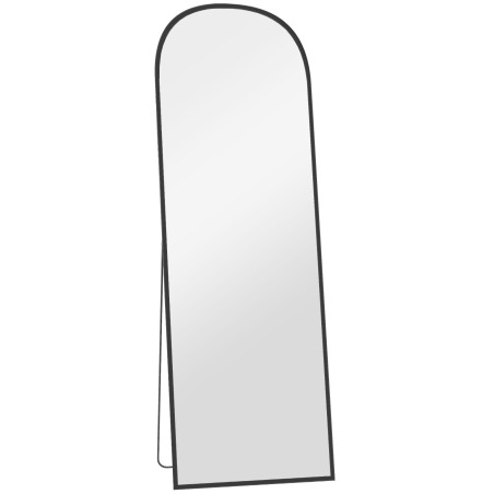 Must täispikkuses seisev peegel, moodne disain, 50 × 1,5 × 170 cm