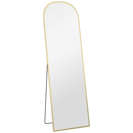 Kuldne täispikkuses seisev peegel, moodne disain, 50 × 1,5 × 161,5 cm