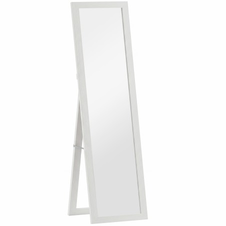 Täispikk eraldiseisev peegel alusega, 37 × 157 cm, valge