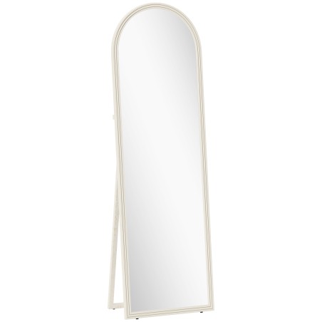 Eraldiseisev või seinale kinnitatav täispikk kaarpeegel, 50 × 160 cm, valge