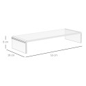 Ergonoomiline läbipaistev akrüülist monitorialus sülearvutile 53 × 19 × 9 cm