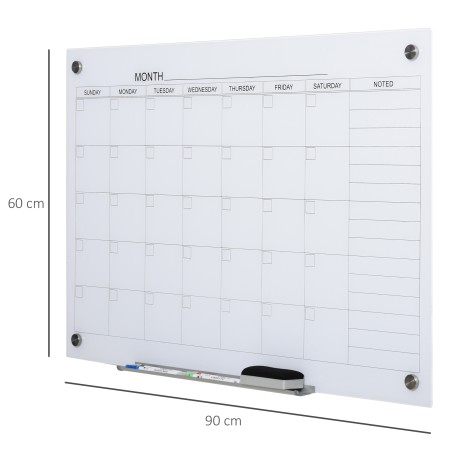 Seinale kinnitatav tahvlikalender 90 × 60 cm koos tarvikutega