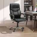 Ergonoomiline kiikfunktsiooniga kontoritool, must, 70 x 58 x 114–124 cm