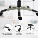Ergonoomiline kiikfunktsiooniga kontoritool, must, 70 x 58 x 114–124 cm