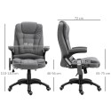 Ergonoomiline massaažifunktsiooni ja soojendusega kontoritool, tumehall